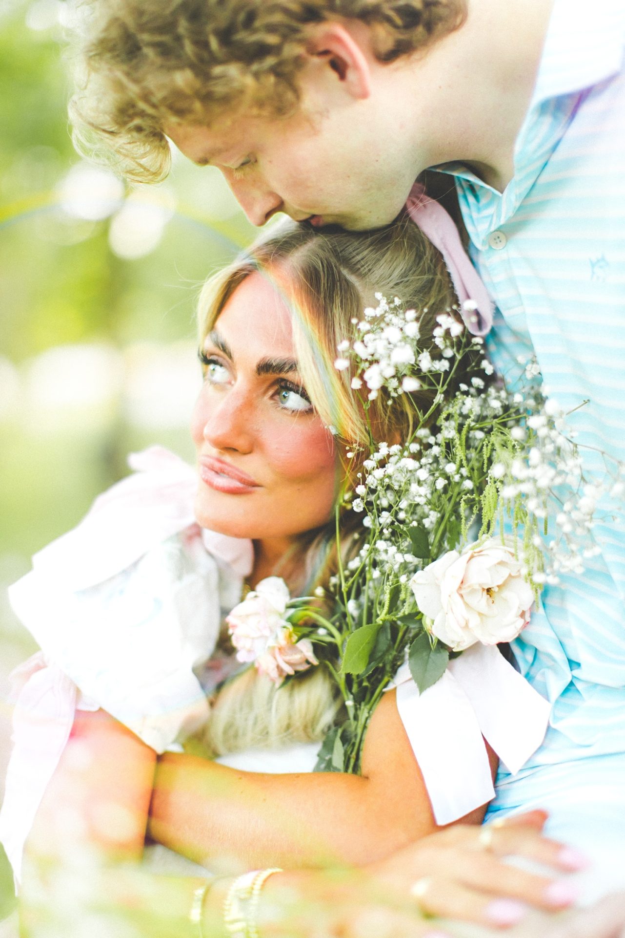 Colorful Engagement Photos in Fayetteville AR