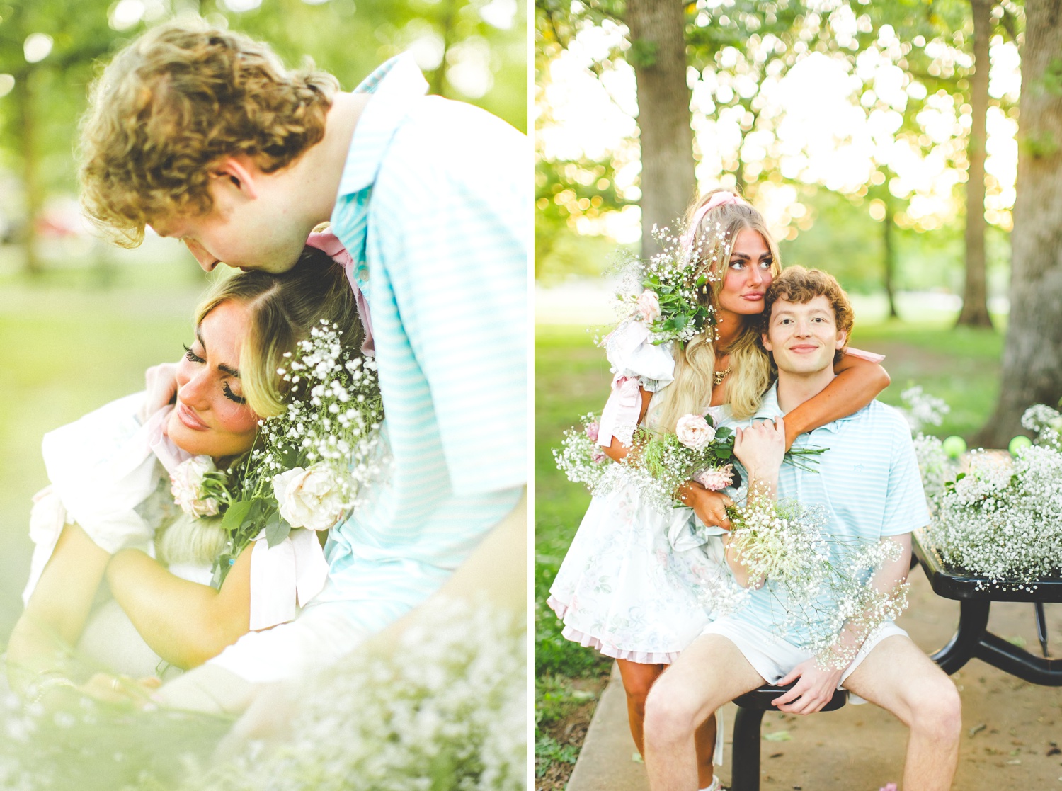 Colorful Engagement Photos in Fayetteville AR