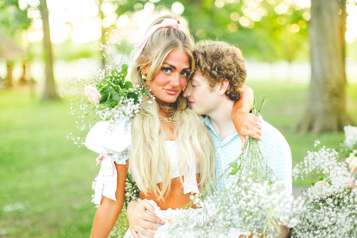 Colorful Engagement Photos in Fayetteville AR
