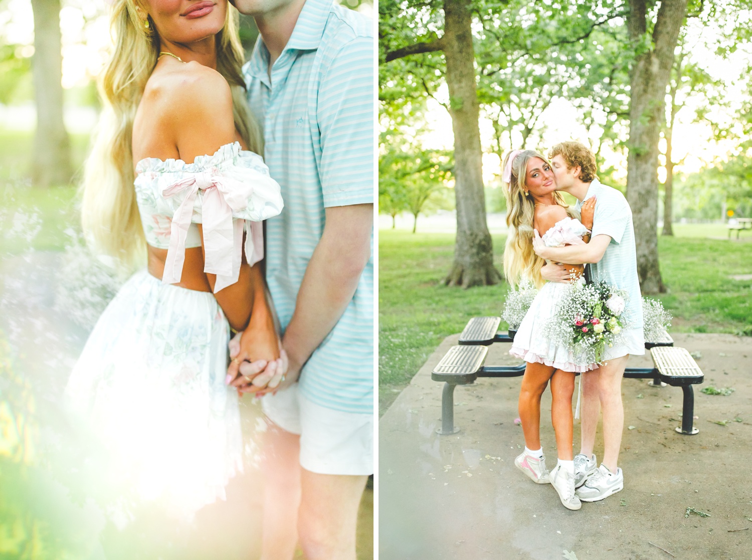 Golden Hour Engagement Photos in Fayetteville 