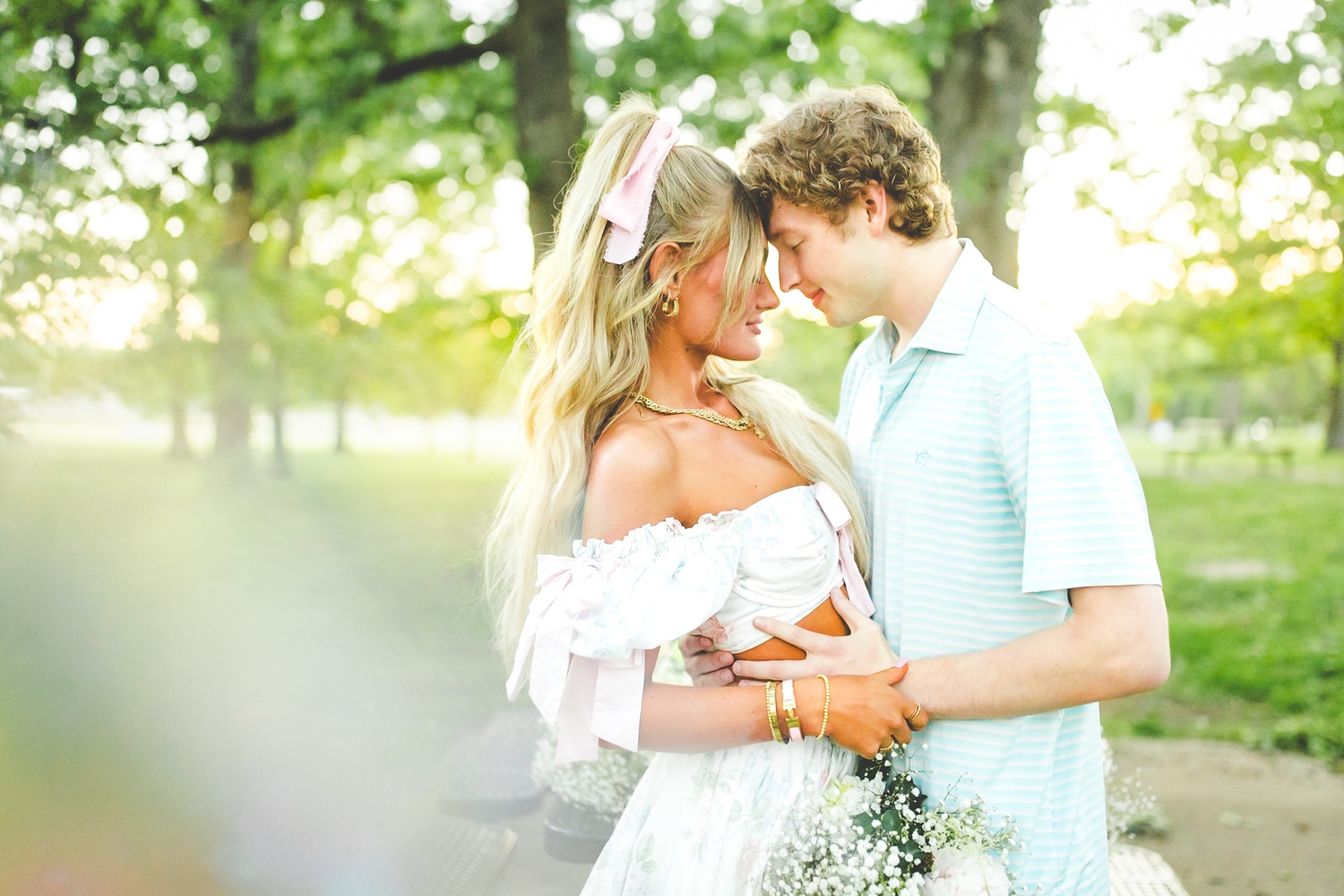 Golden Hour Engagement Photos in Fayetteville 