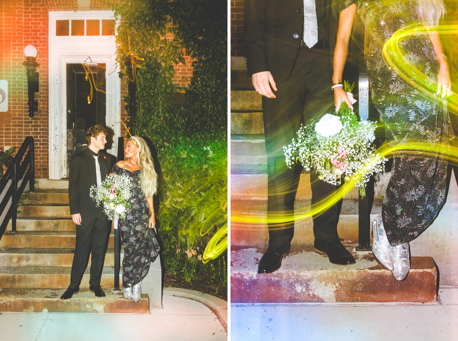 Night Engagement Photos in Northwest Arkansas 