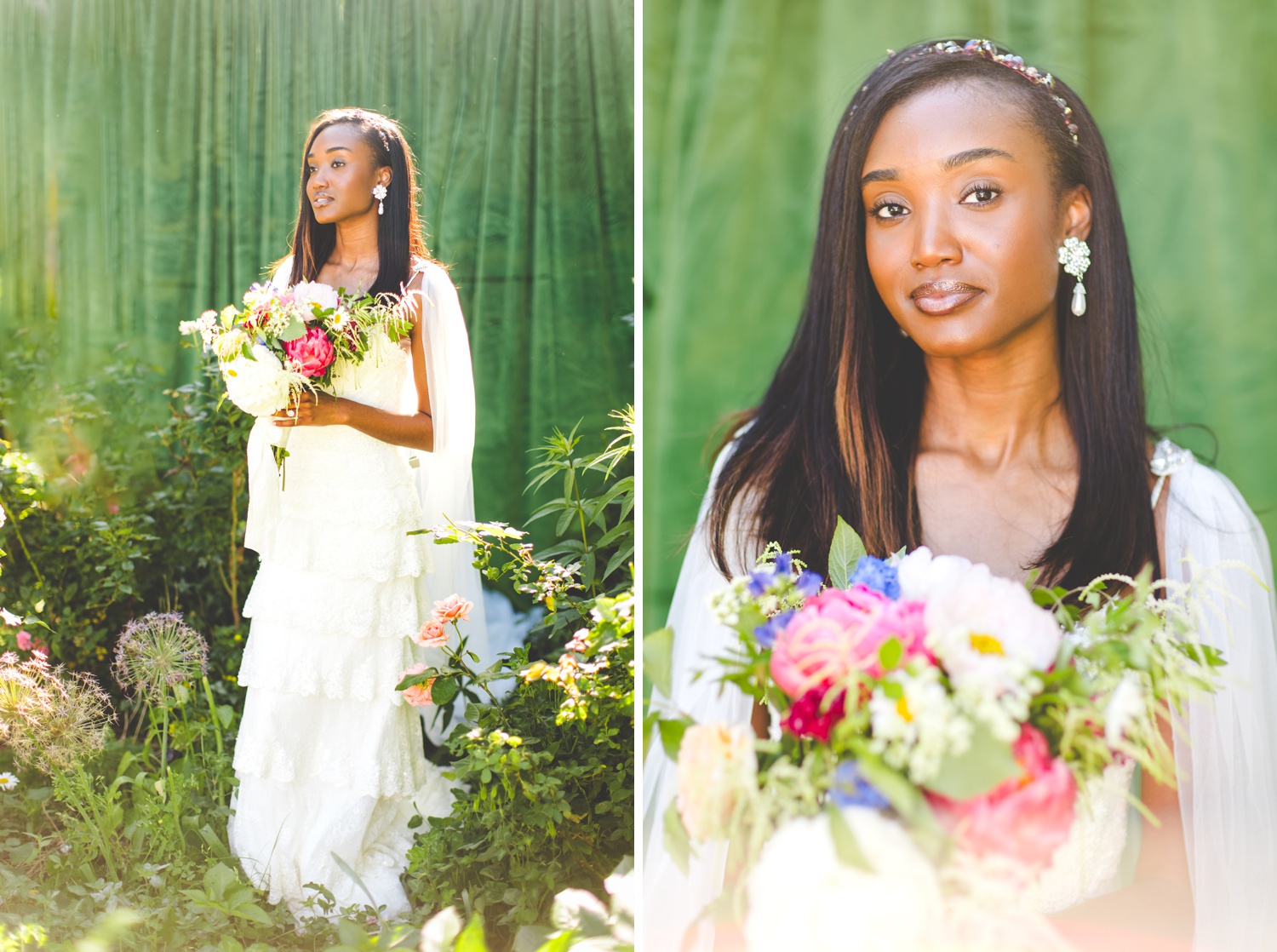 Bridal Photographs in Northwest Arkansas Garden