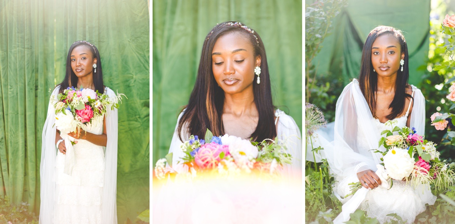 Bridal Photographs in Northwest Arkansas Garden