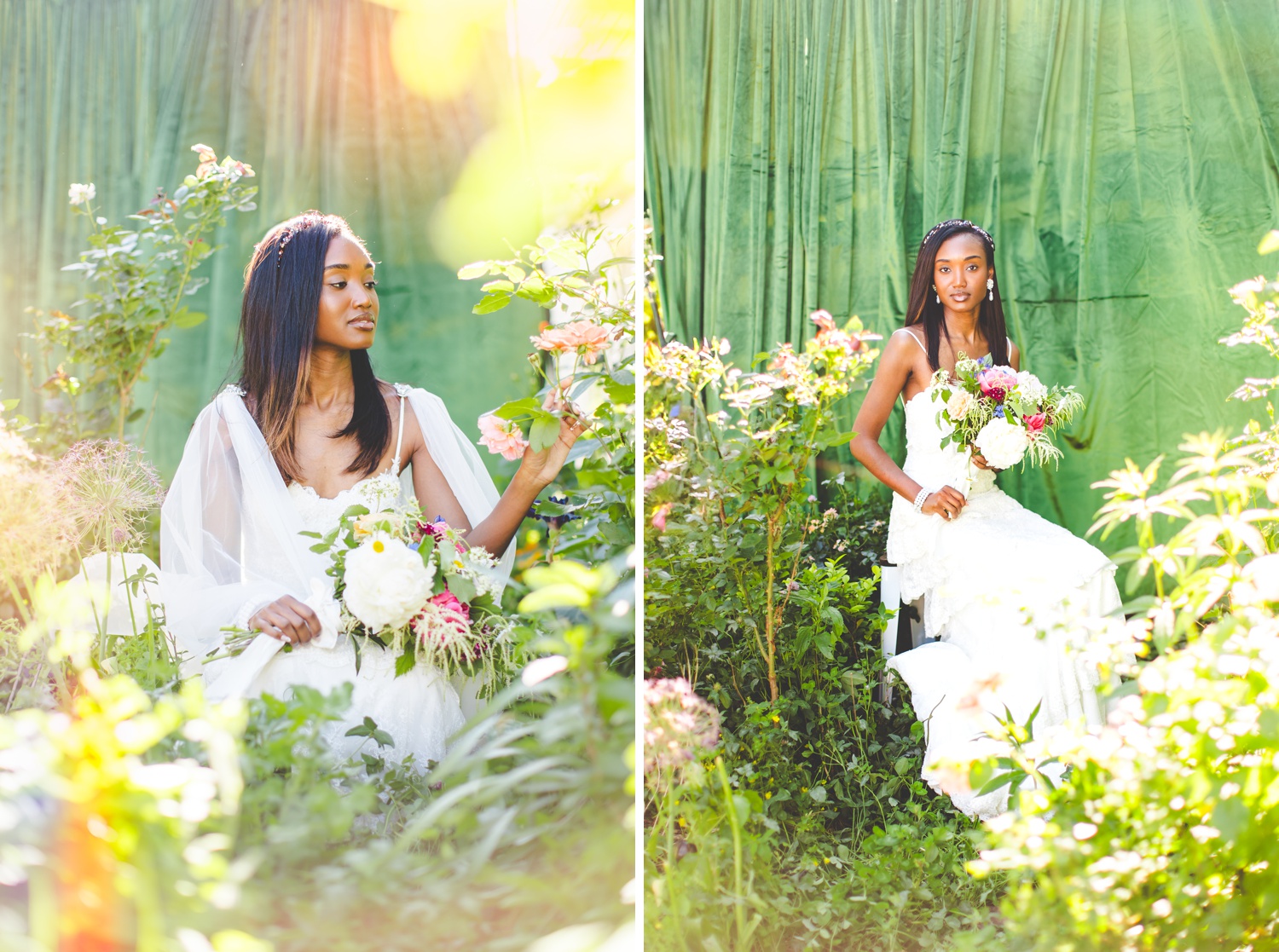Bridal Photographs in Northwest Arkansas Garden
