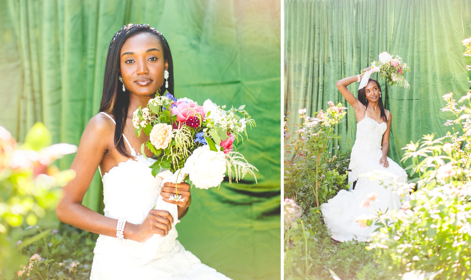 Bridal Photographs in Northwest Arkansas Garden