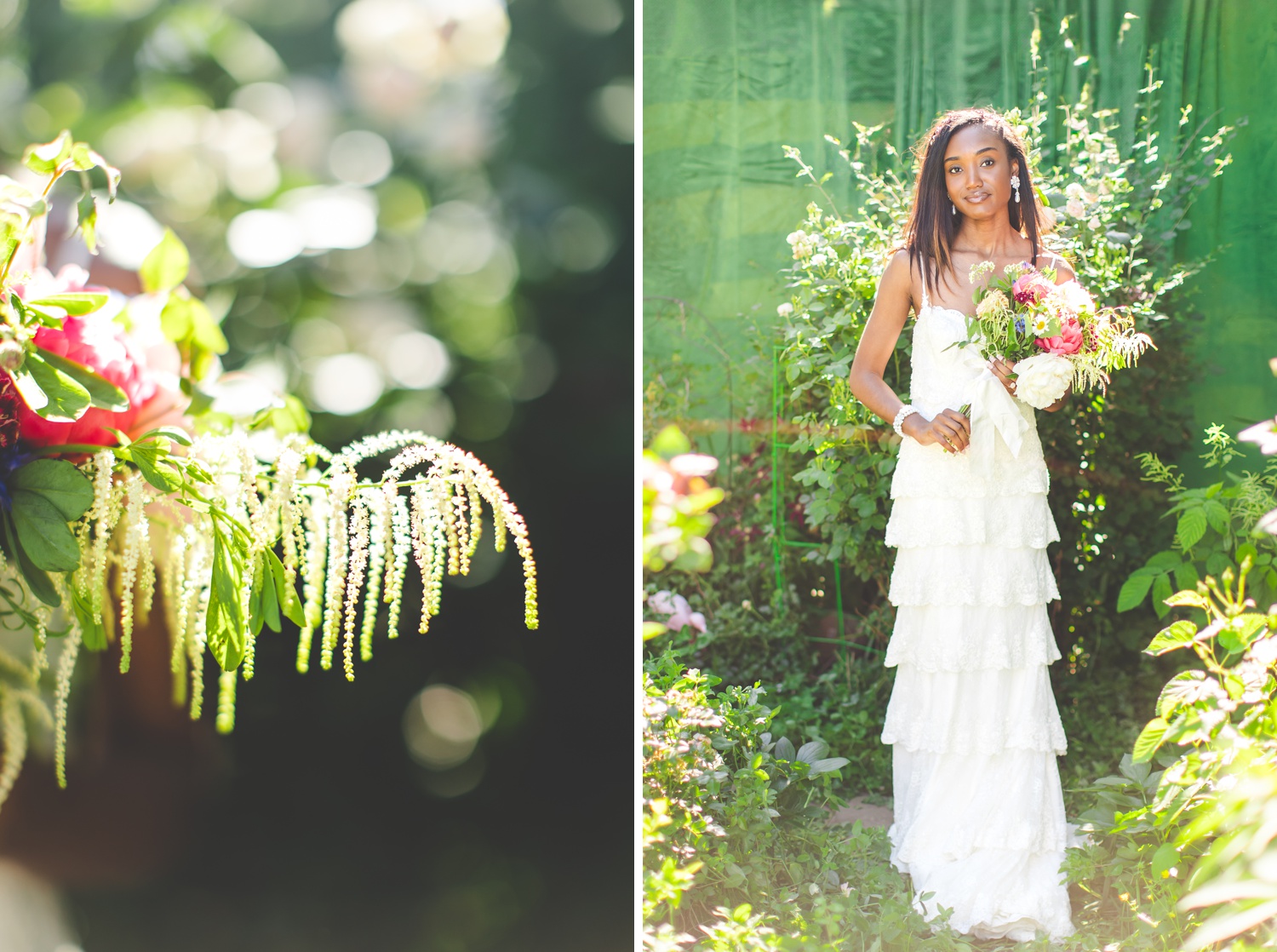 Outdoor Studio Bridal Photographs in Fayetteville Arkansas 