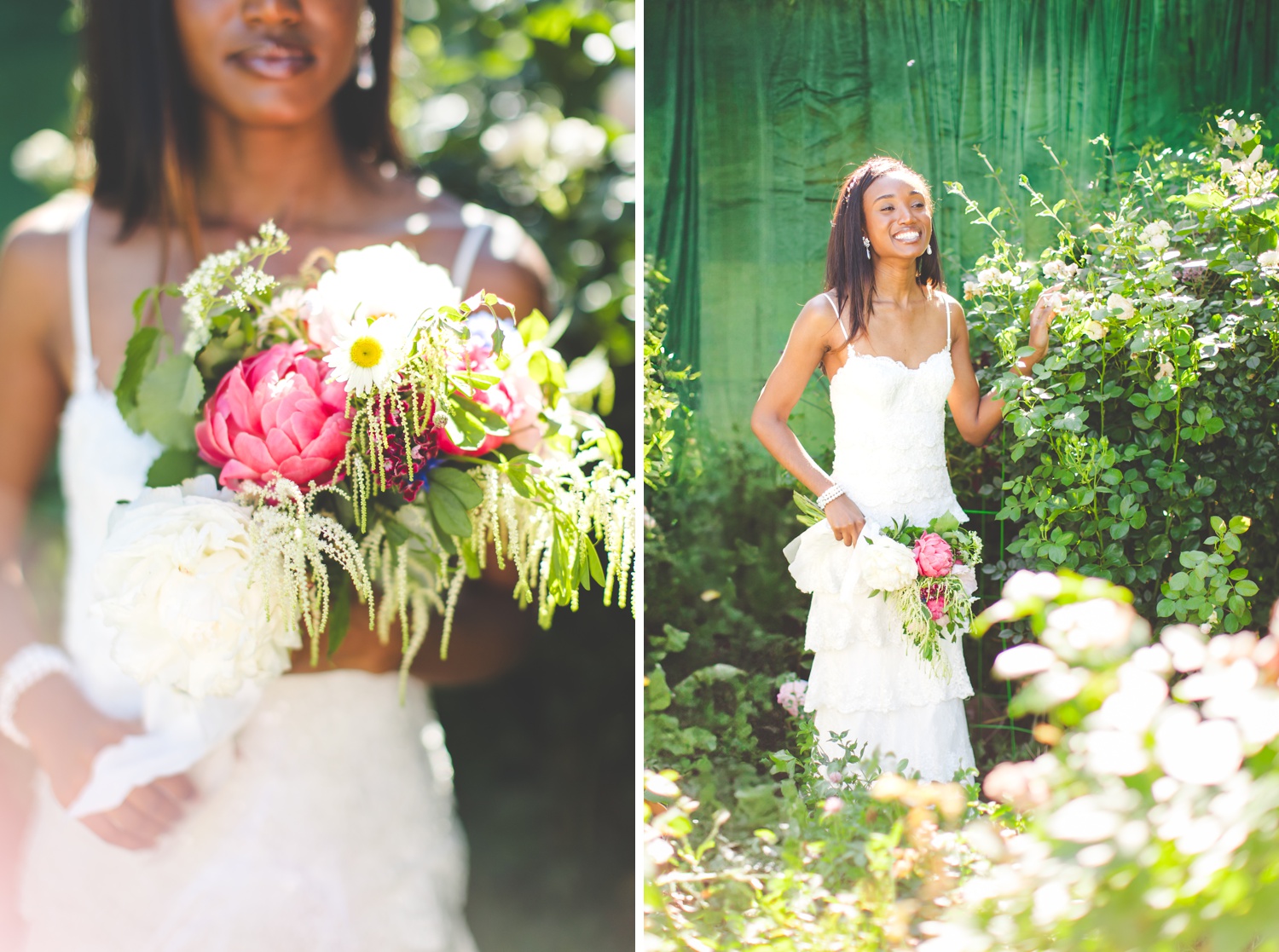 Outdoor Studio Bridal Photographs in Fayetteville Arkansas 