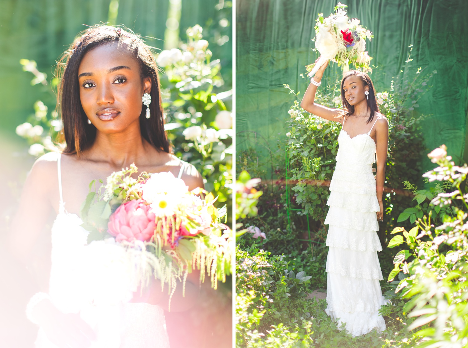 Morning Bridal Photograph with Lots of Light 