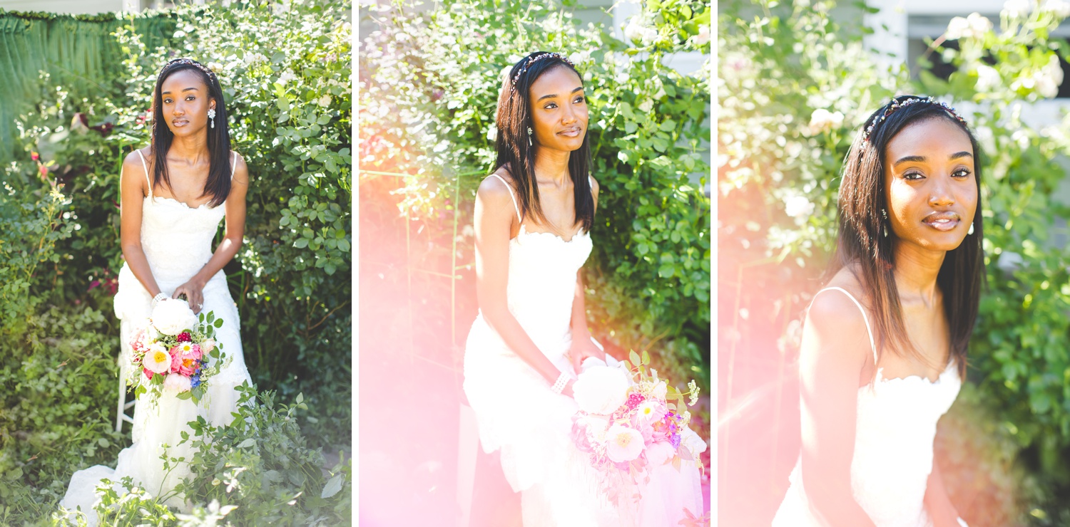 Morning Bridal Photograph with Lots of Light 
