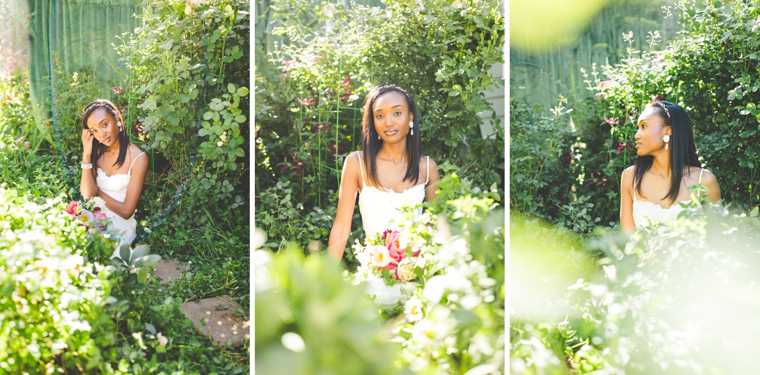 Garden Bridal Editorial in Fayetteville AR