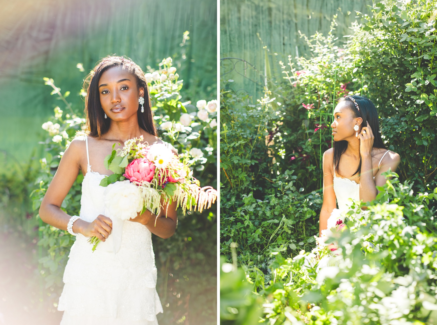 Garden Bridal Editorial in Fayetteville AR