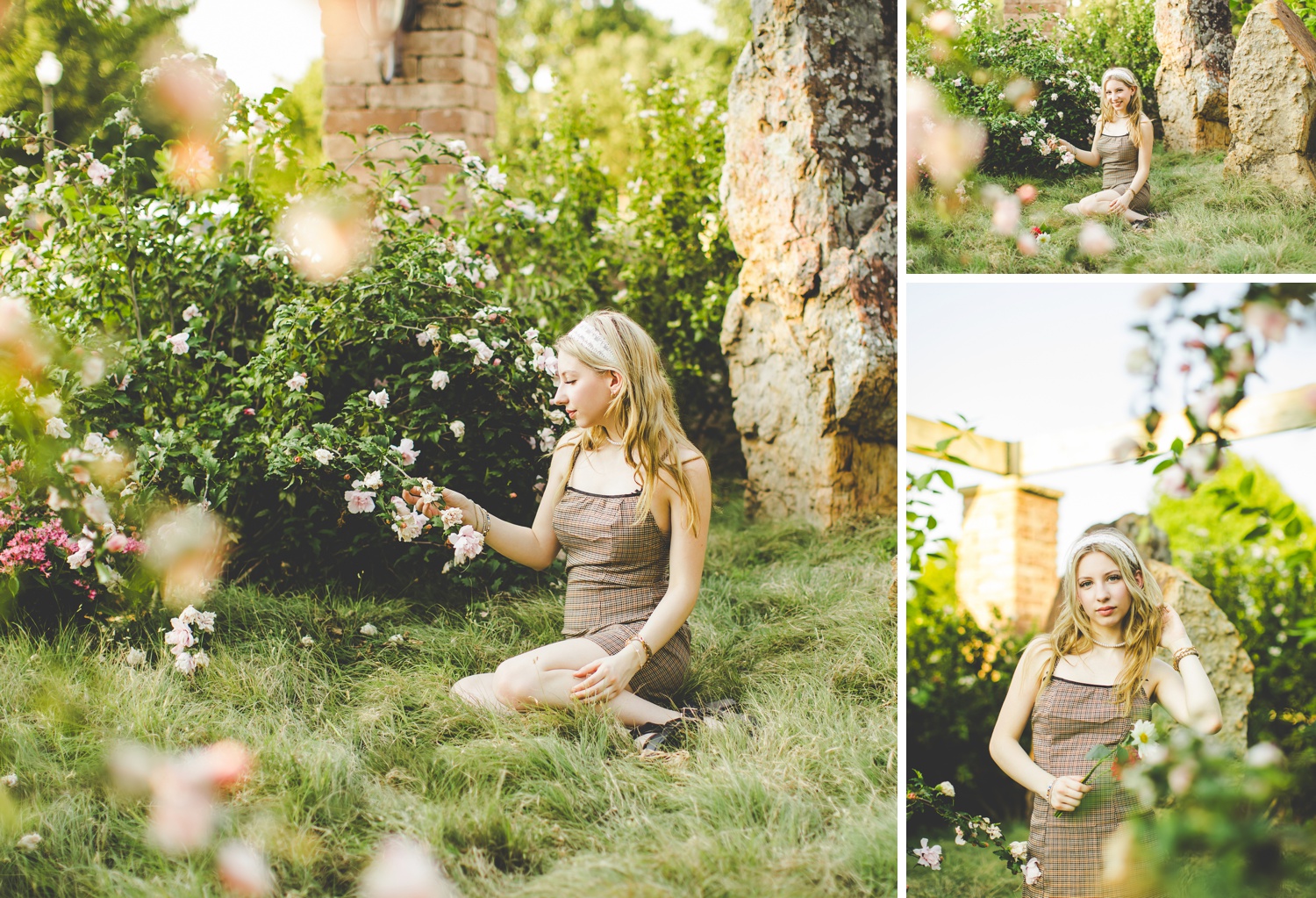Senior Photographs at Tulsa Rose Garden, Woodward Park Senior Photos