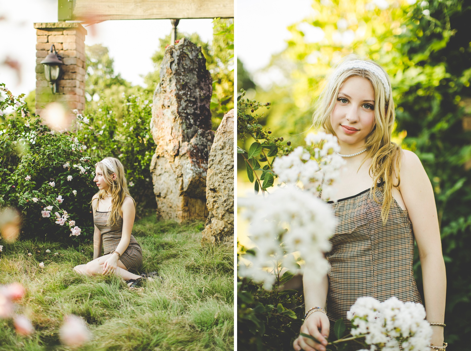 Senior Photographs at Tulsa Rose Garden, Woodward Park Senior Photos