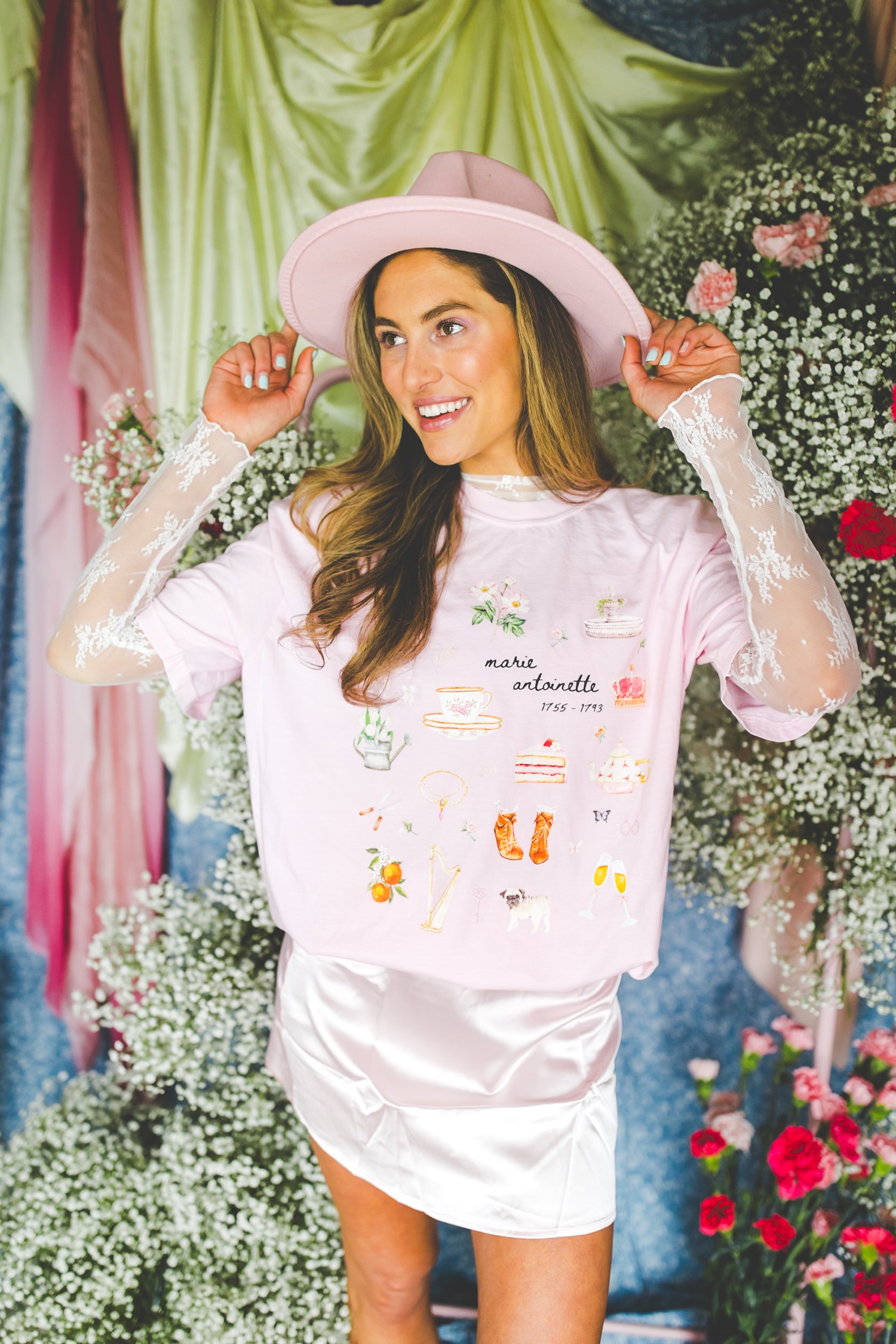 Cottagecore Marie Antoinette Women's History Tee by Opal and June