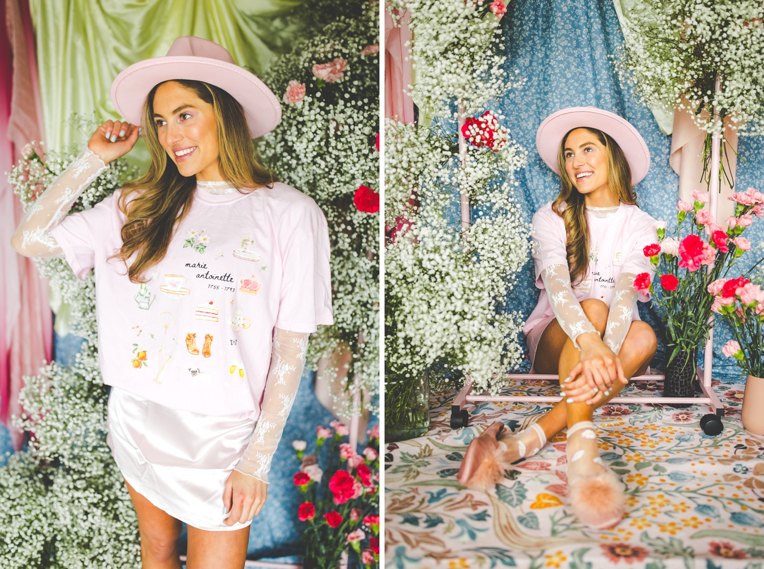 Cottagecore Marie Antoinette Women's History Tee by Opal and June