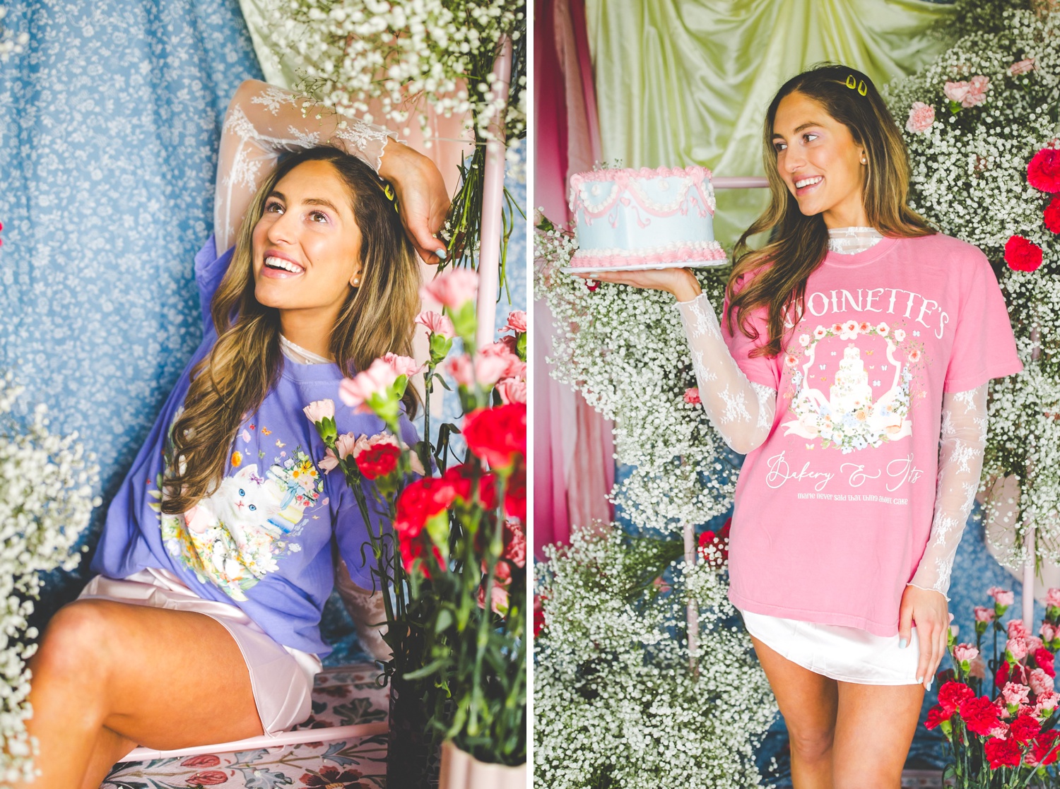 Marie Antoinette Floral History Tee Shirt by Opal and June