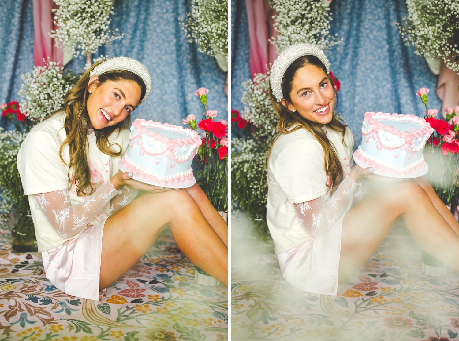 Cute Rococo Aesthetic Pink T-Shirt by Opal and June