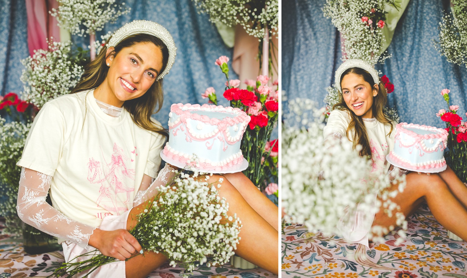 Cute Rococo Aesthetic Pink T-Shirt by Opal and June