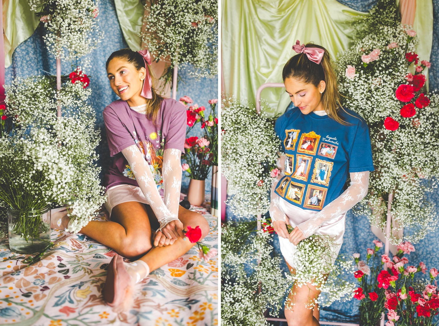 Floral Mini Horse Tee Shirt by Opal and June