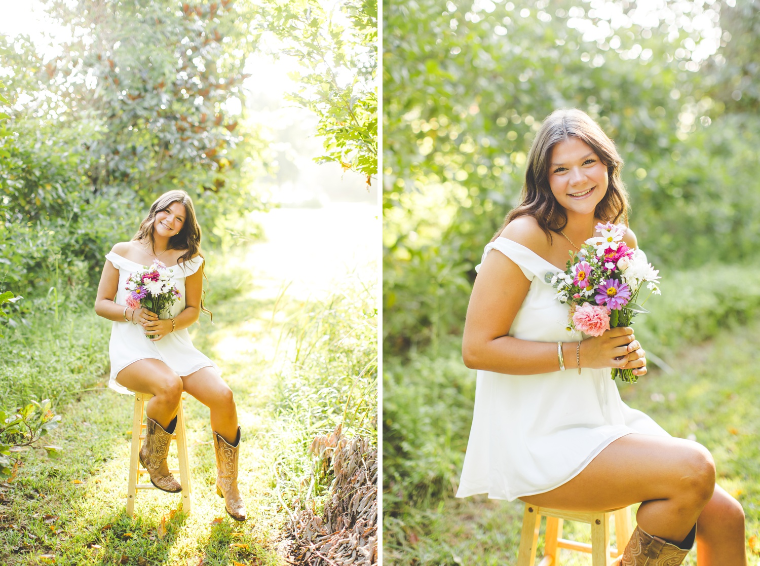 Summer Senior Photos in Fayetteville Arkansas