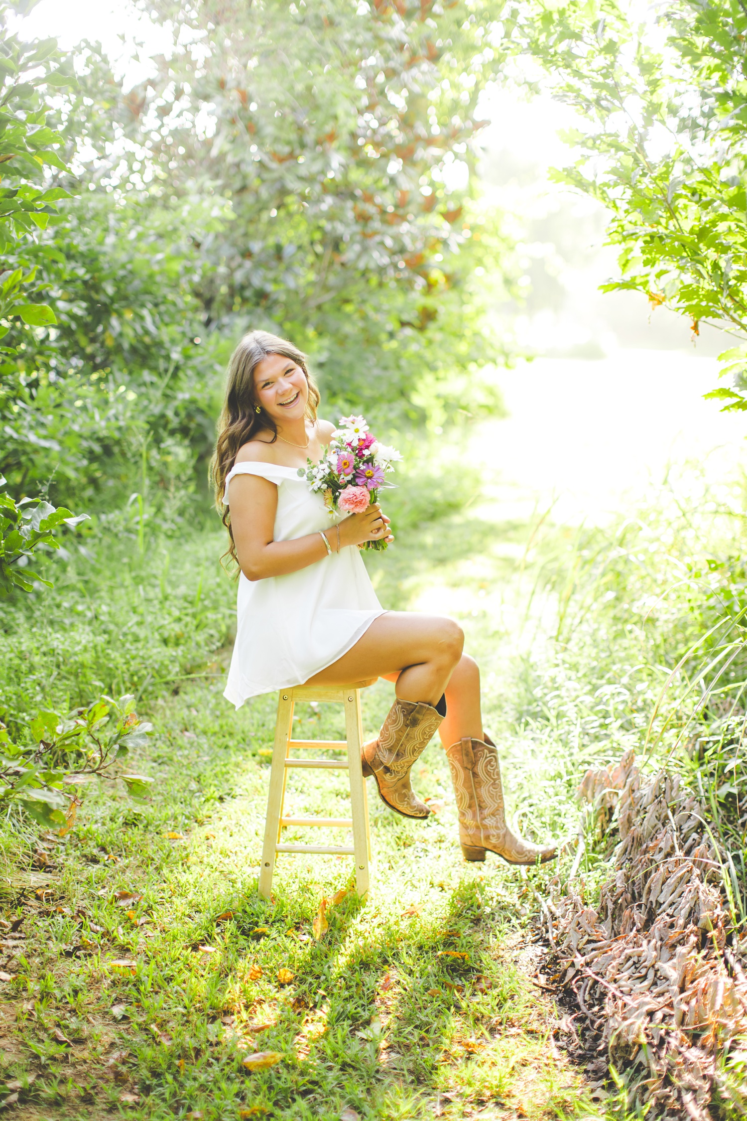 Summer Senior Photos in Fayetteville Arkansas