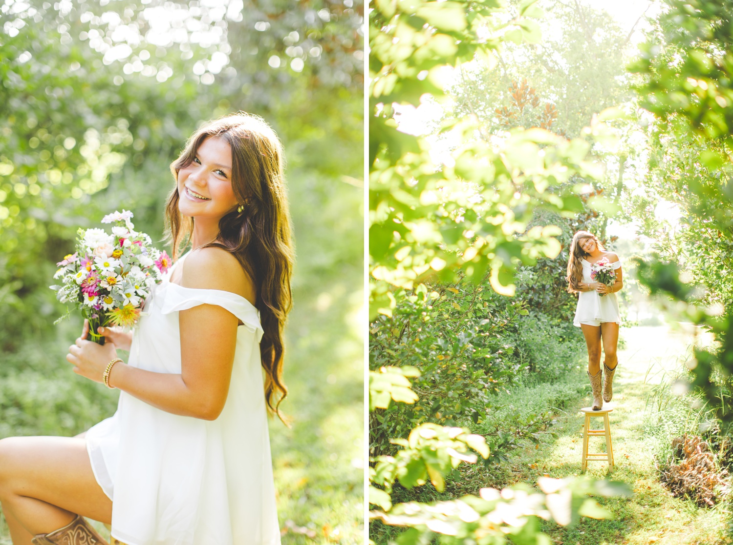 Summer Senior Photos in Fayetteville Arkansas