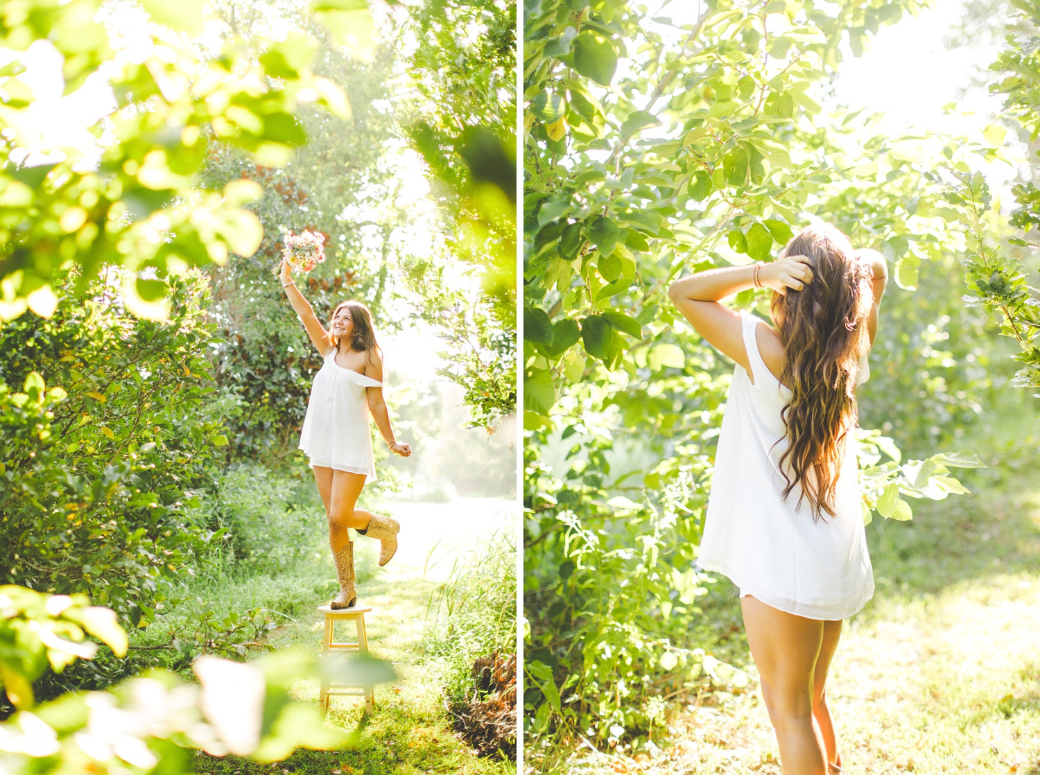 Summer Senior Photos in Fayetteville Arkansas