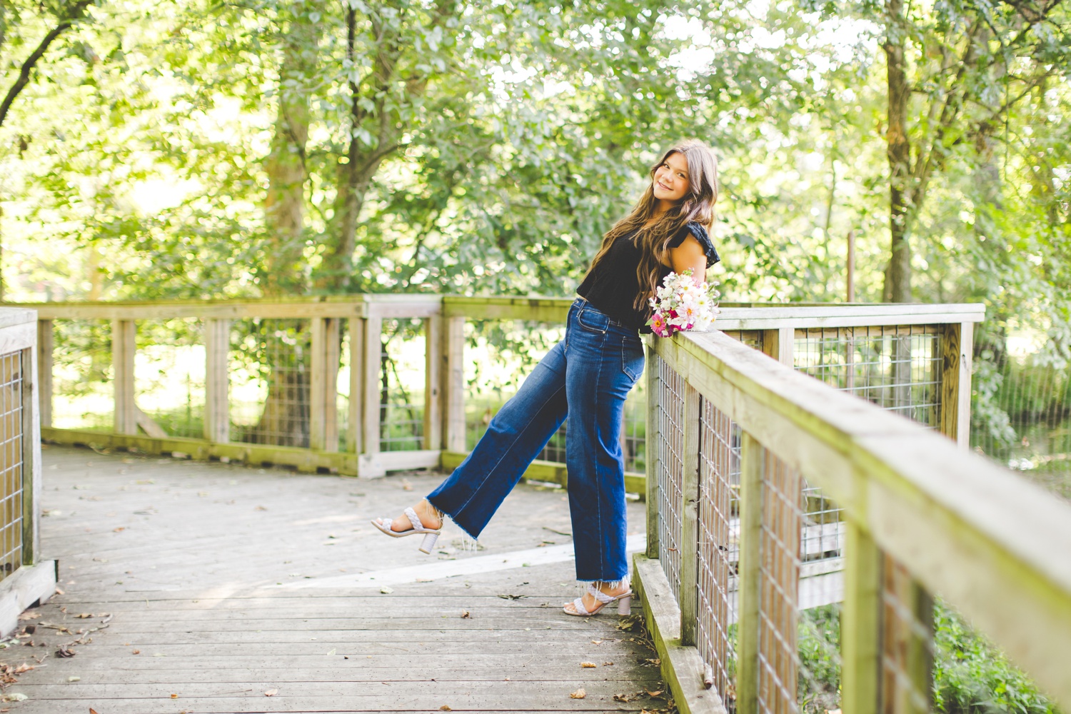 Outdoor Fayetteville Arkansas Senior Photos