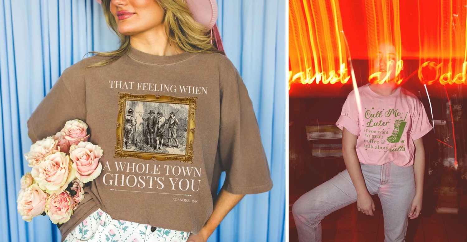 Colorful Halloween Tees for Art History Lovers and Historians