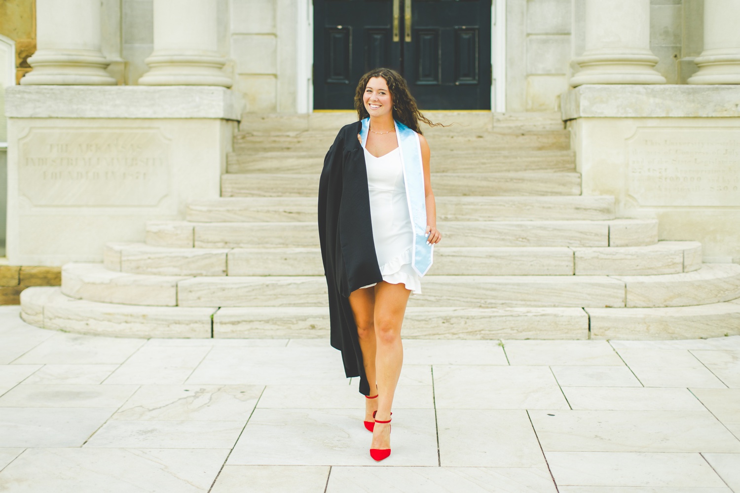 Colorful University of Arkansas Senior Photographs Taken in Summer