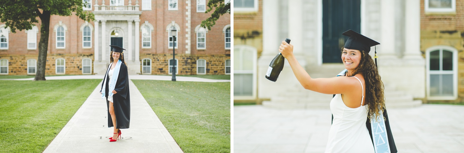 Colorful University of Arkansas Senior Photographs Taken in Summer