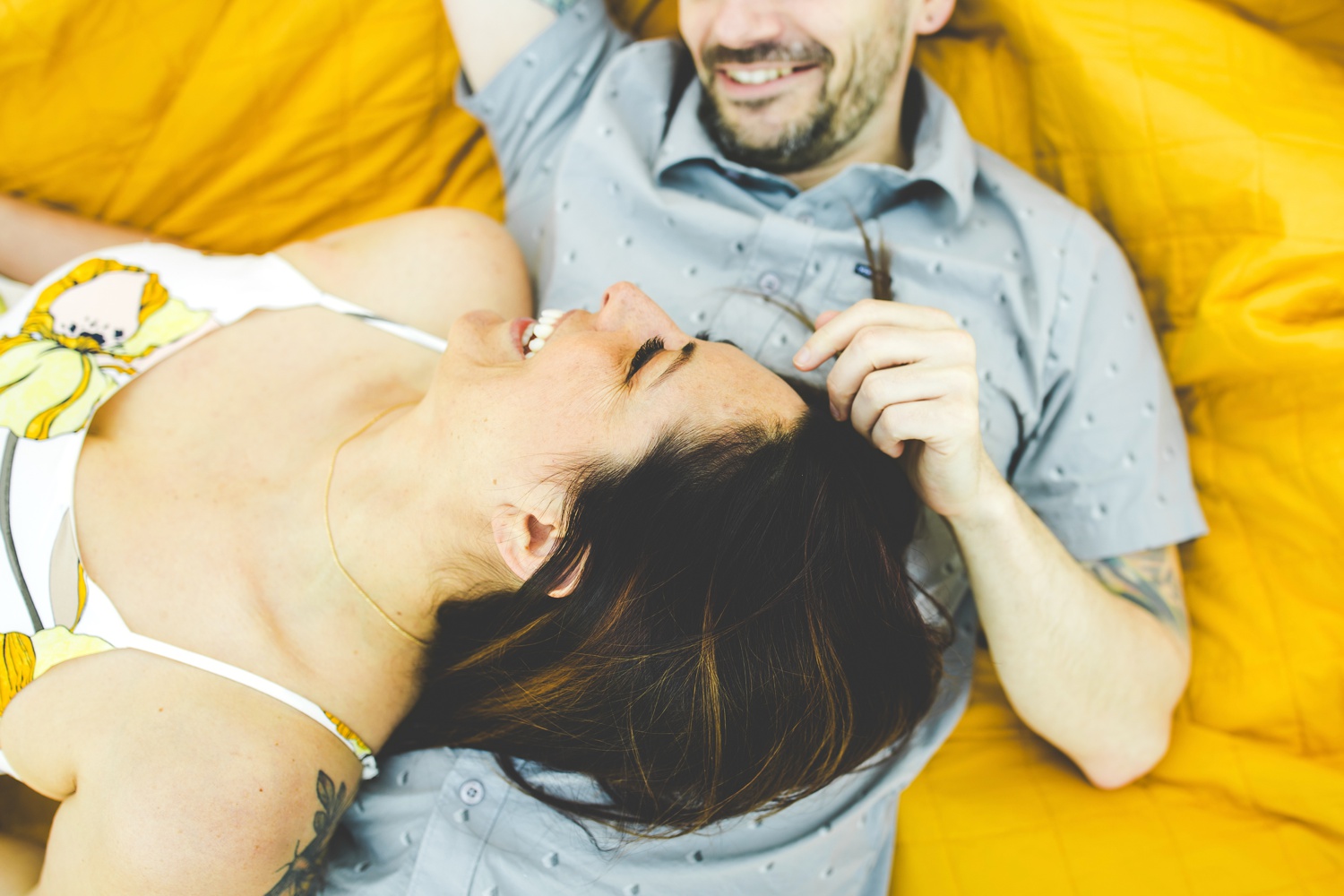 Colorful Outdoor Engagement Photos in Fayetteville Arkansas