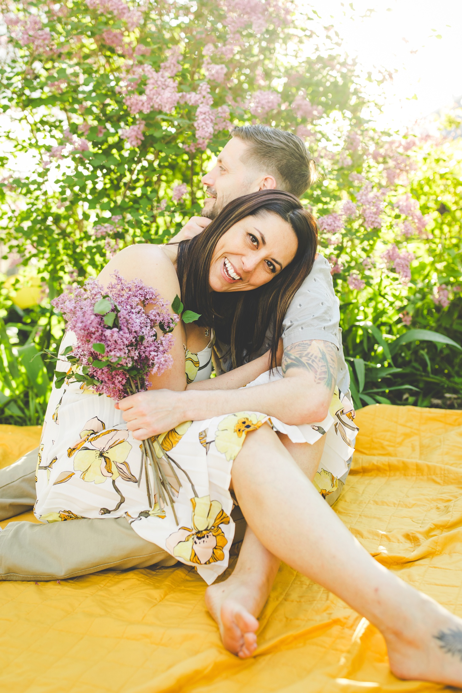 Nostalgic Outdoor Engagement Photos in Fayetteville Arkansas