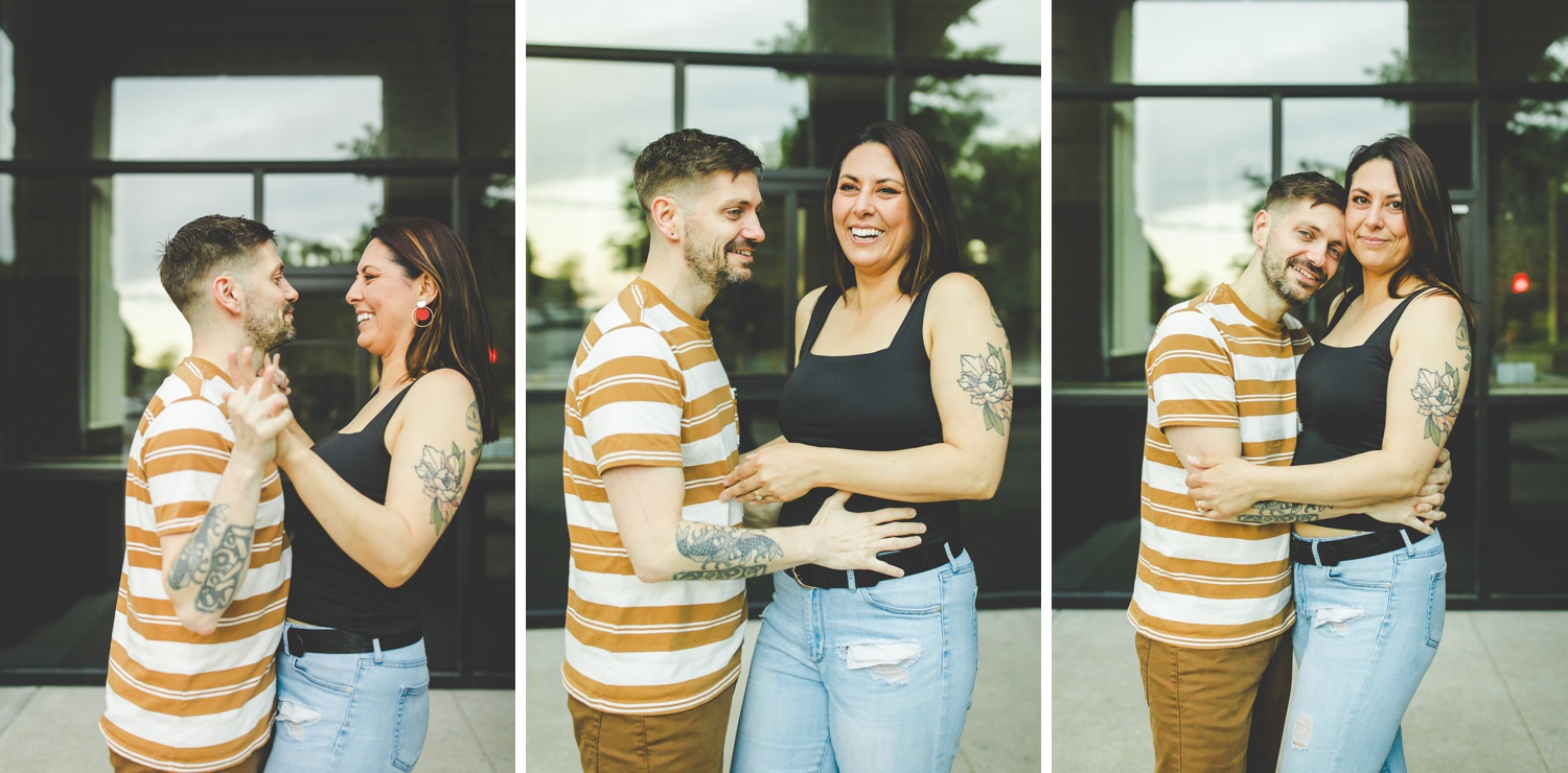 Fayetteville Square Engagement Photos in Northwest Arkansas