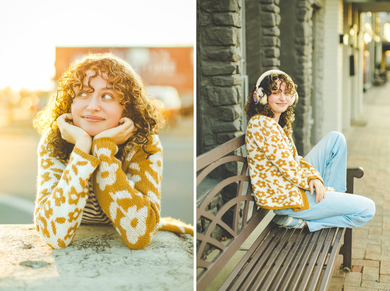 Nostalgic Senior Photos in Springdale Arkansas Taken at Golden Hour