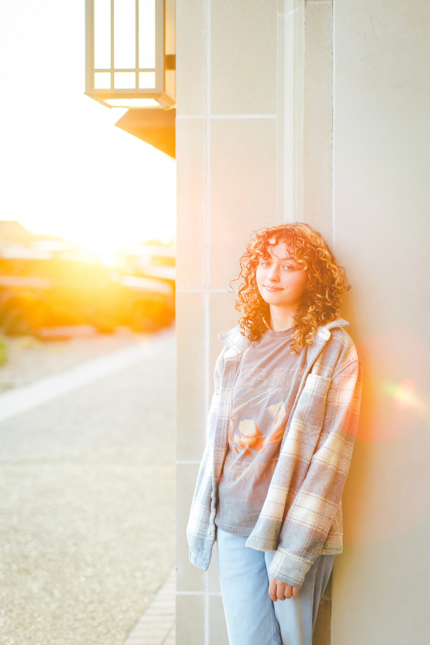 Nostalgic Senior Photos in Springdale Arkansas Taken at Dusk