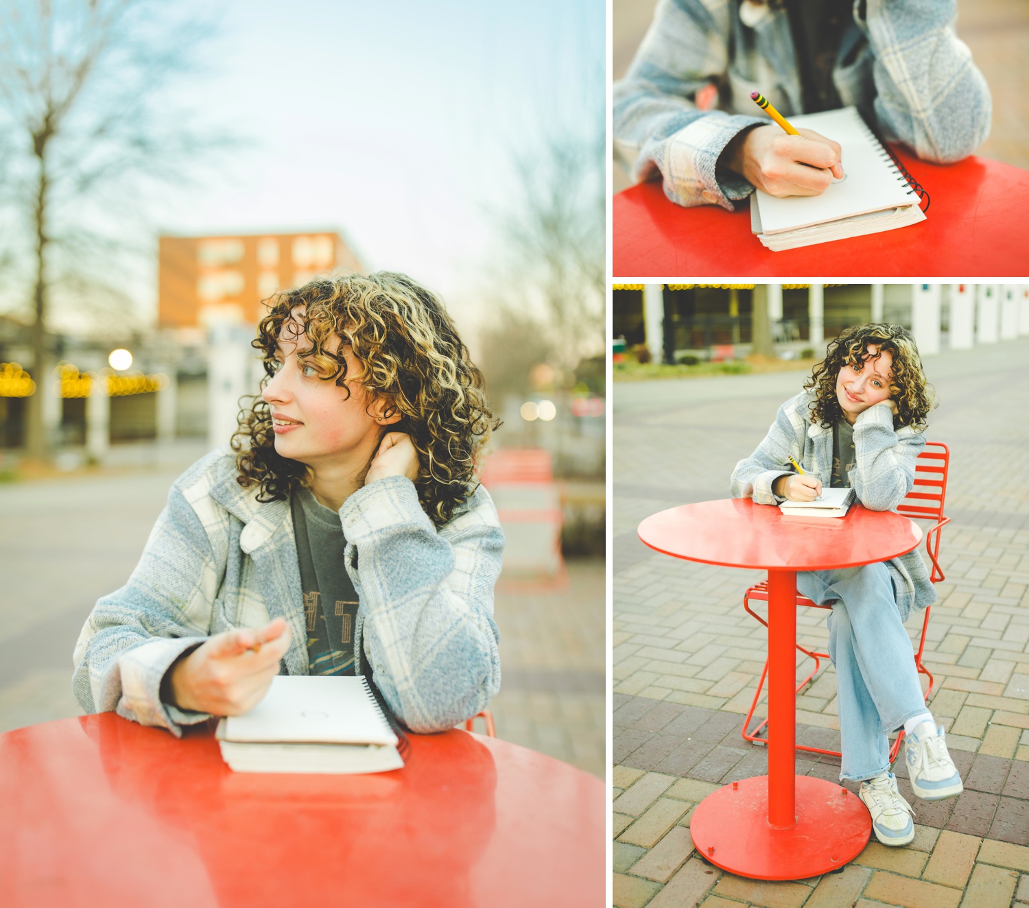 Nostalgic Senior Photos in Springdale Arkansas Taken at Dusk
