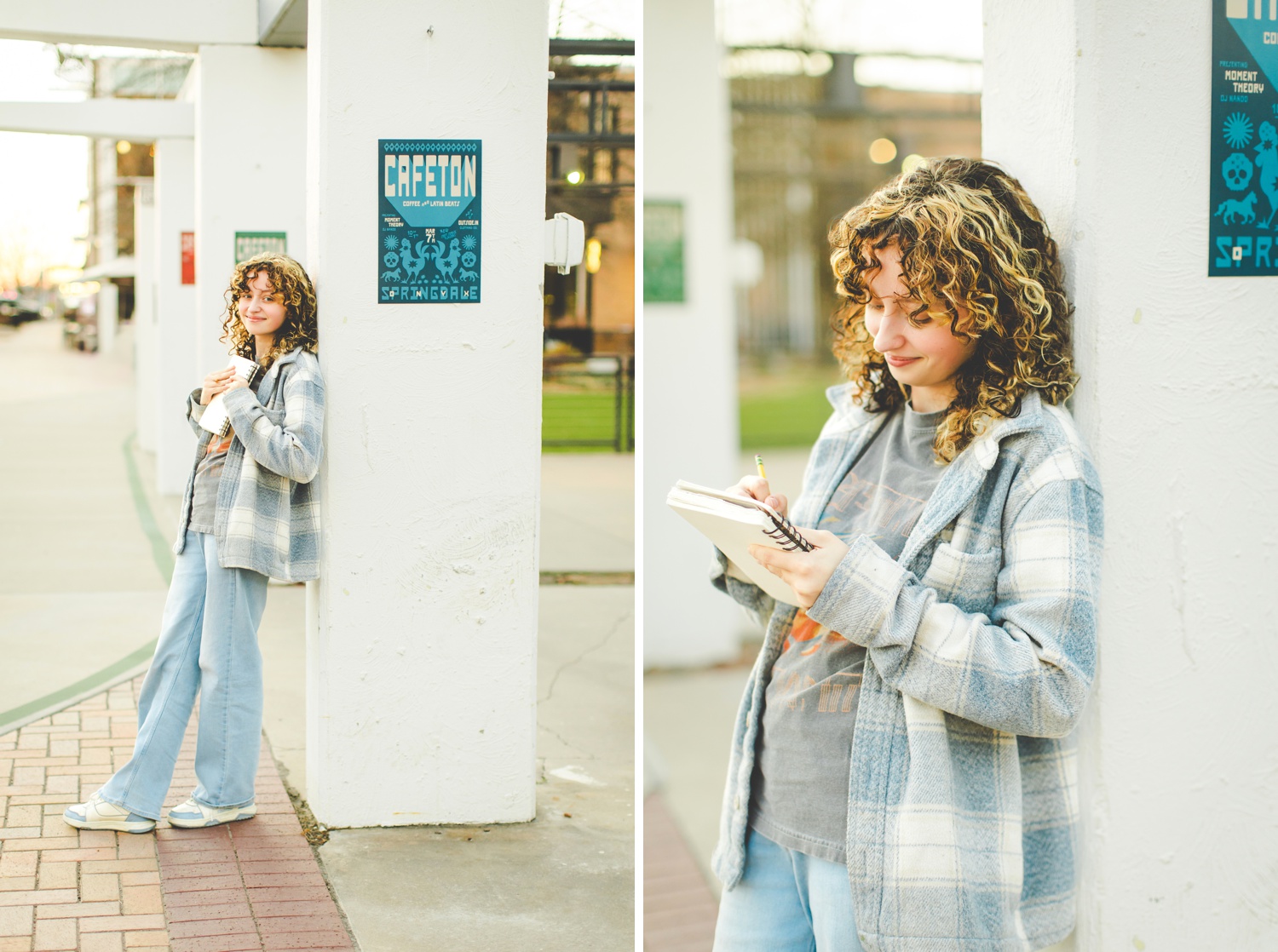Nostalgic Senior Photos in Springdale Arkansas Taken at Dusk