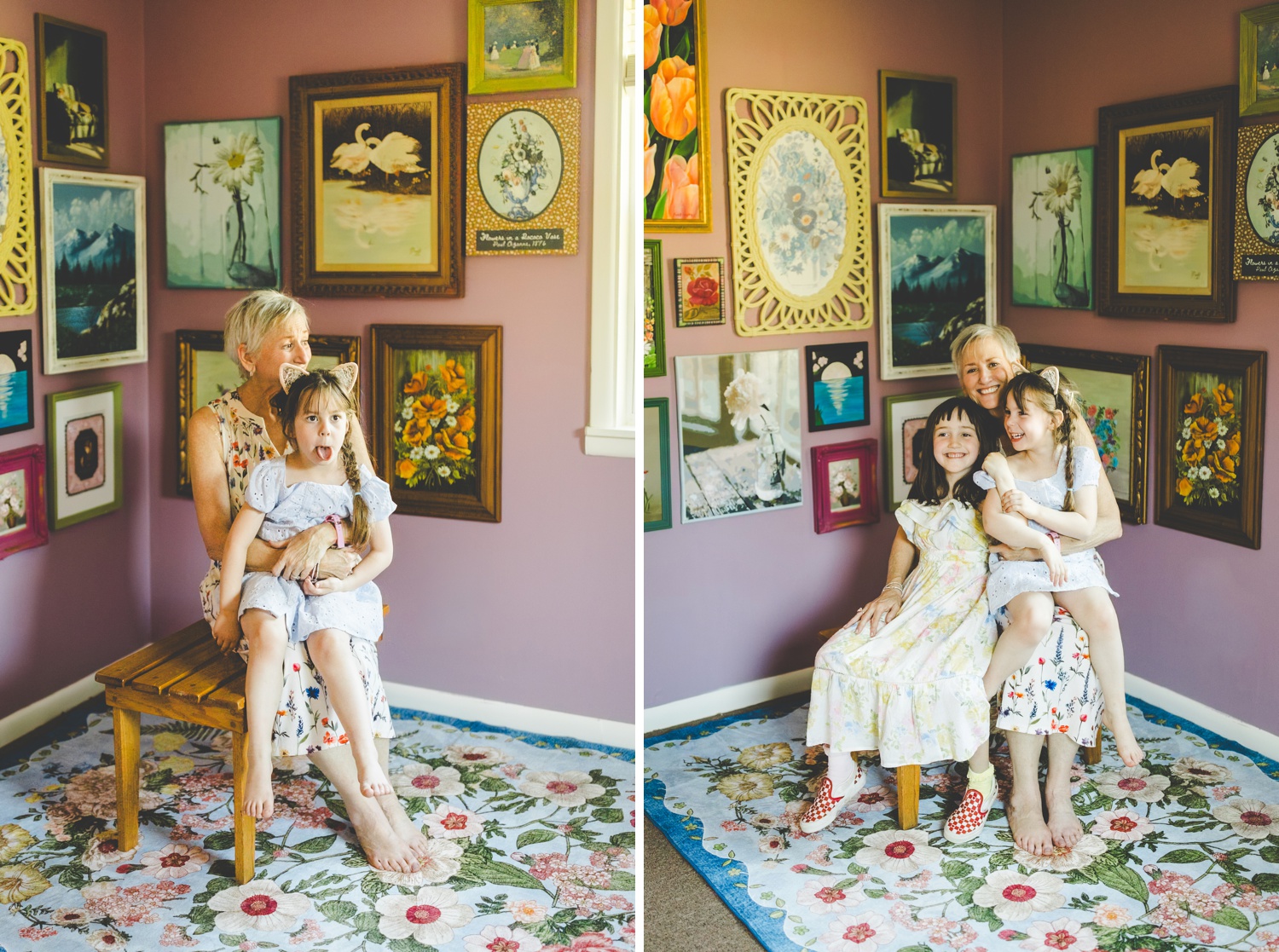 Colorful Studio Family Photographs in Northwest Arkansas