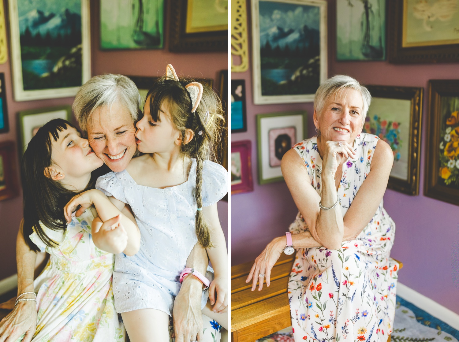 Colorful Studio Family Photographs in Northwest Arkansas