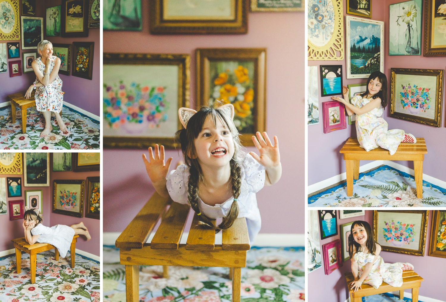 Colorful Studio Family Photographs in Northwest Arkansas