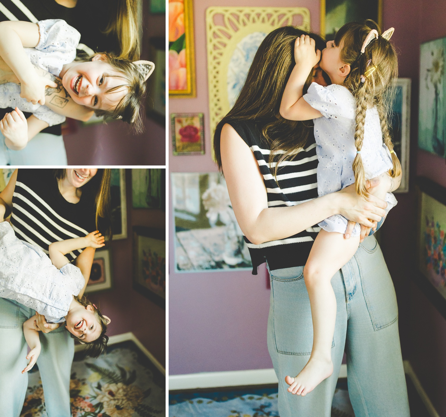 Colorful Studio Family Photographs in Northwest Arkansas