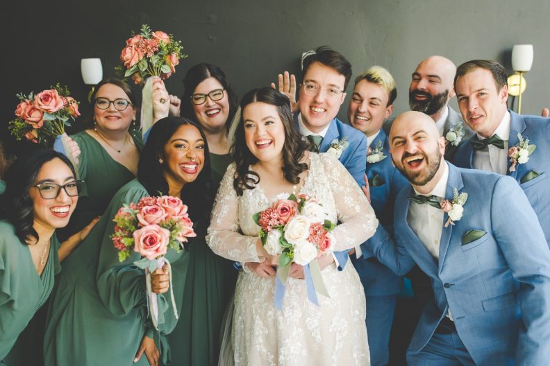 Colorful Wedding Photography in Siloam Springs: Winter Wedding at the Brick Ballroom
