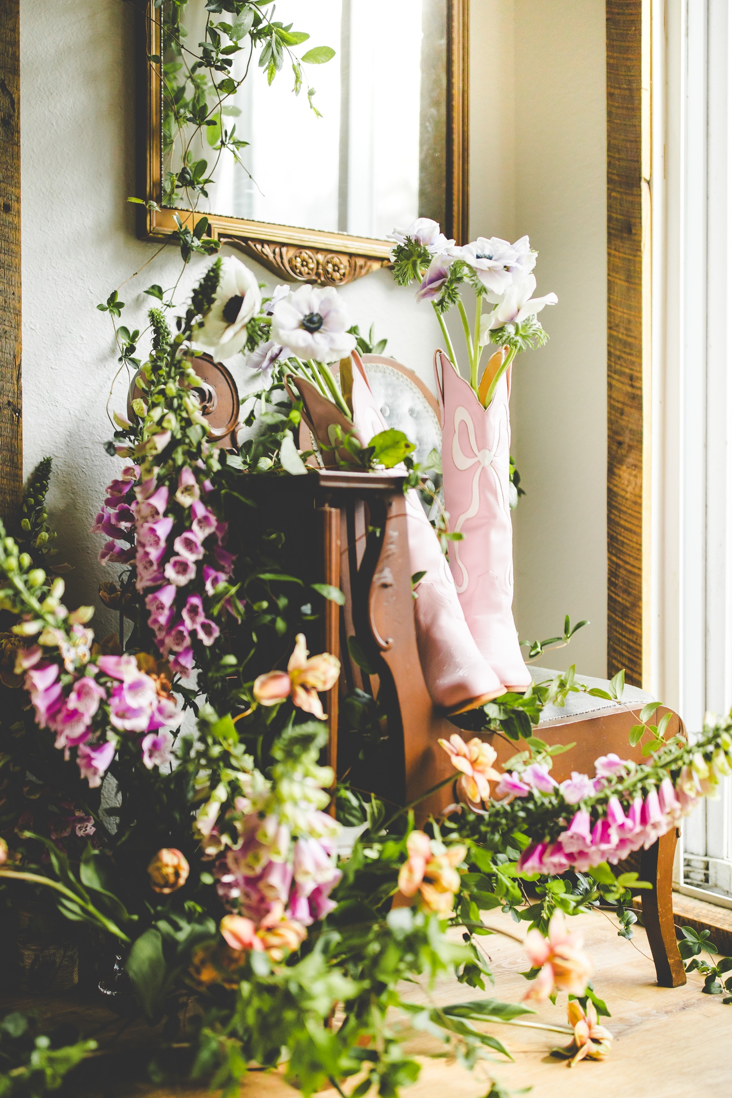 Boots and Flowers Photoshoot 