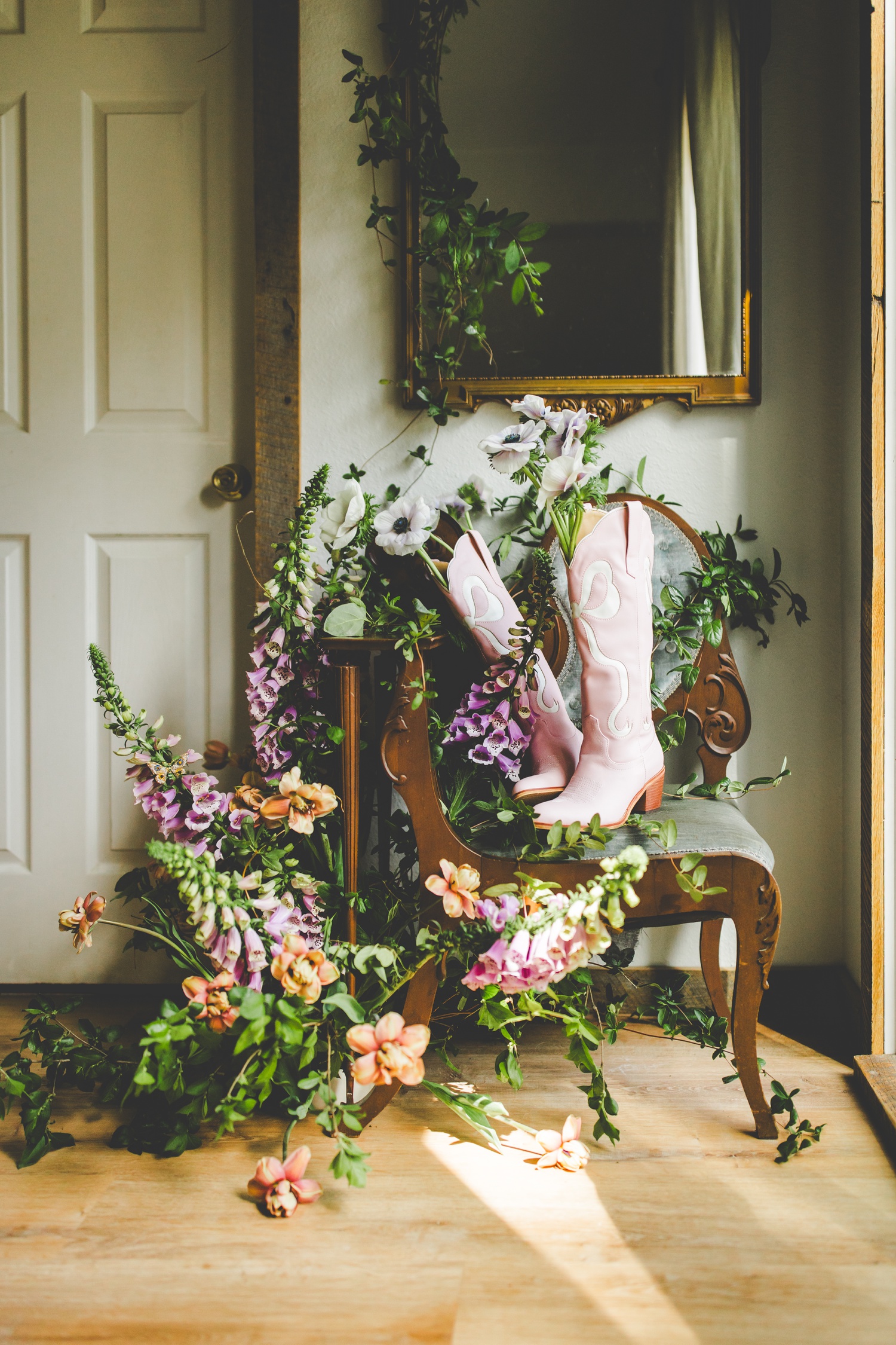 Boots and Flowers Photoshoot 
