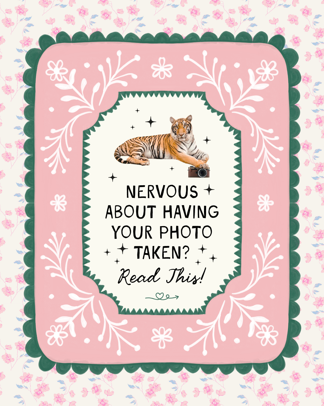 client tips for calming nerves before a photoshoot 