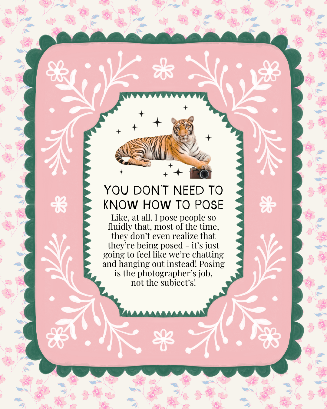 client tips for calming nerves before a photoshoot 