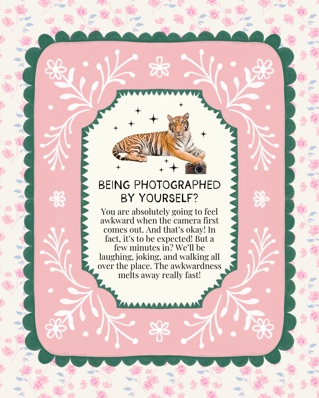 client tips for calming nerves before a photoshoot 
