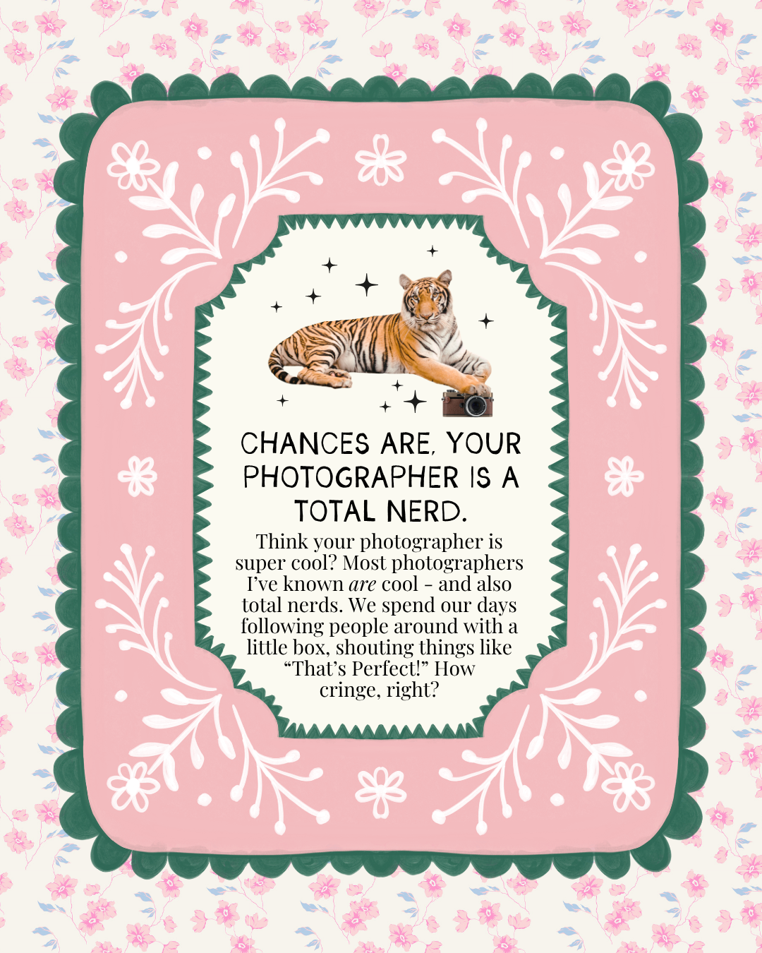 client tips for calming nerves before a photoshoot 